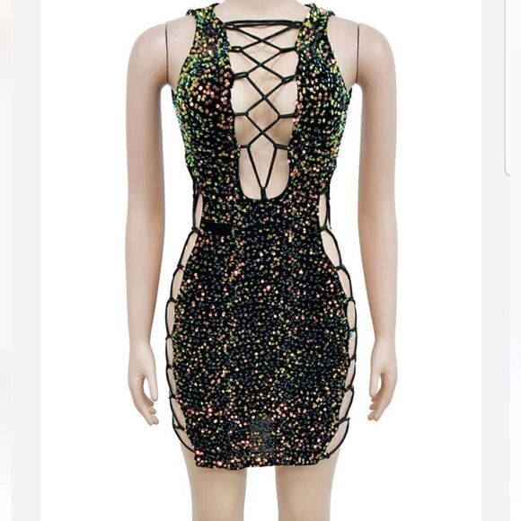 Sparkly dress - perfect for night out party dress s/m/L - Picture 6 of 13